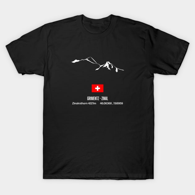 Zinal Swiss alps T-Shirt by leewarddesign